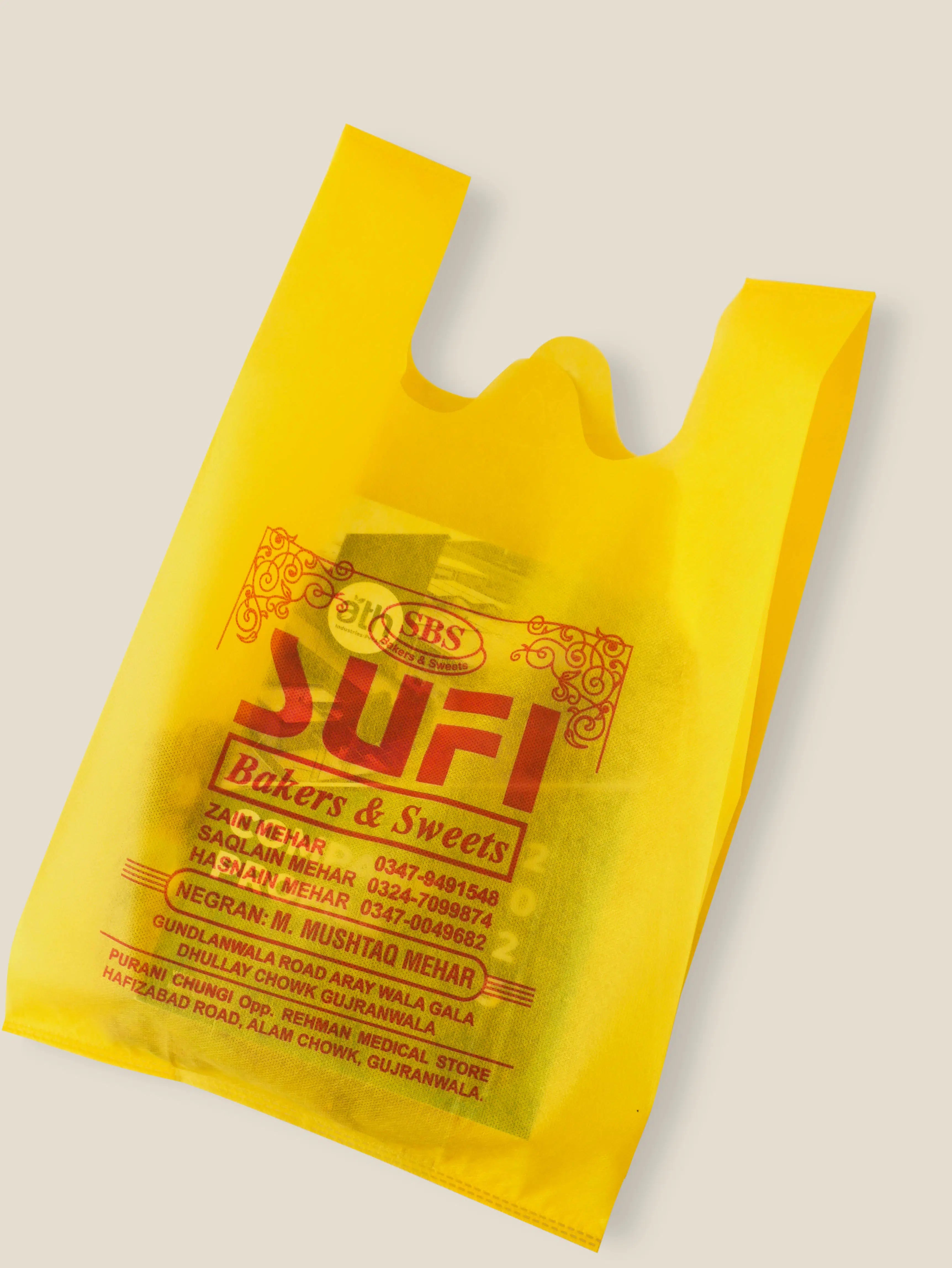 W-Cut Nonwoven Bags